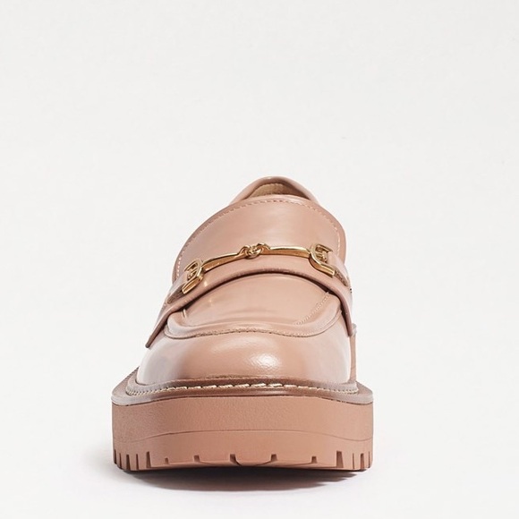 Sam Edelman Laurs Lug Sole Loafer Size 7.5 Color Maple Sugar Box Leather - Picture 3 of 12